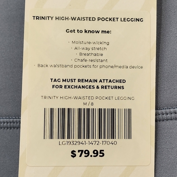 Fabletics Women's Trinity Motion365 High-Waisted Legging - M/8 - Picture 7 of 7